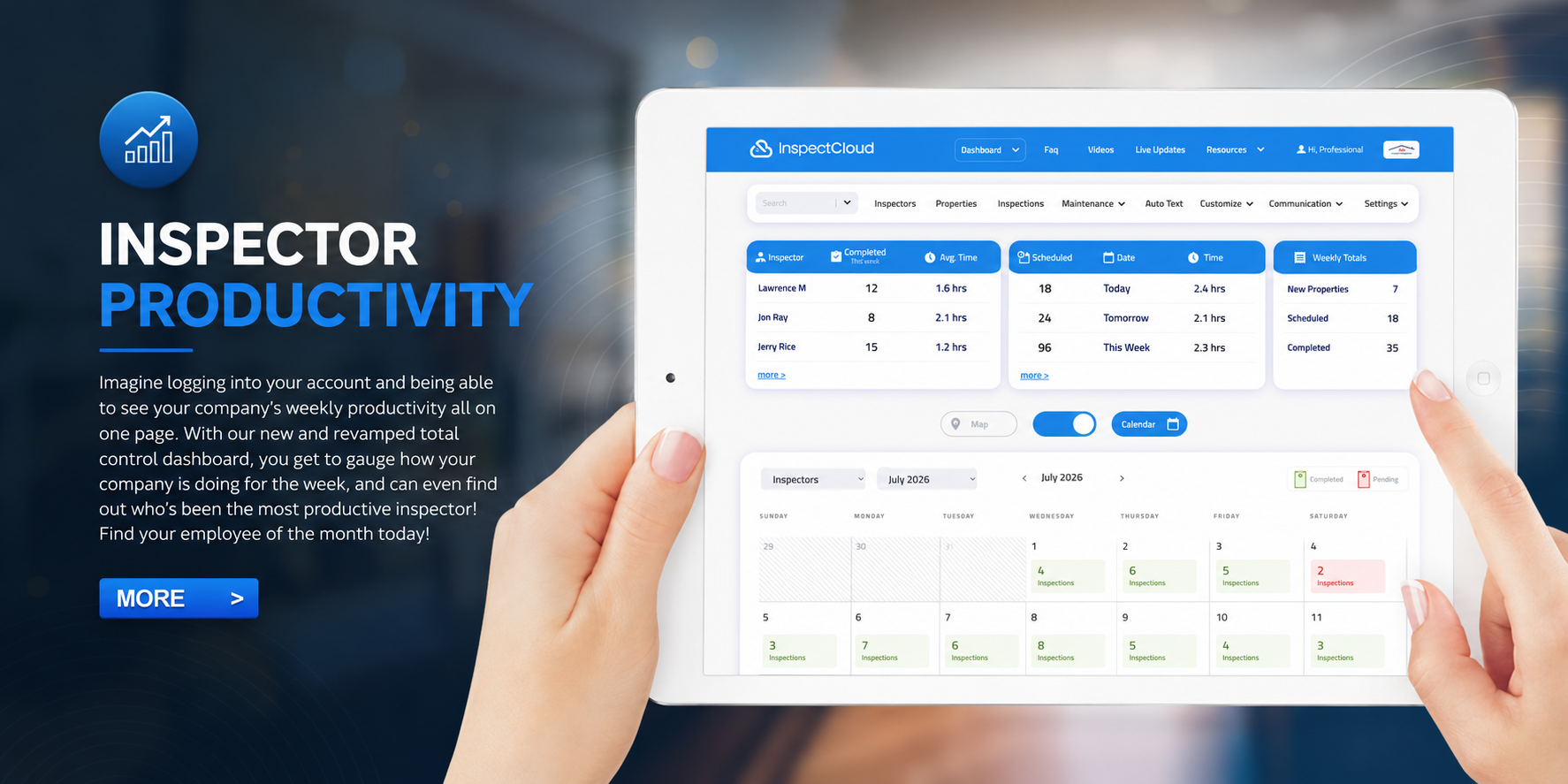 Inspector Productivity feature banner